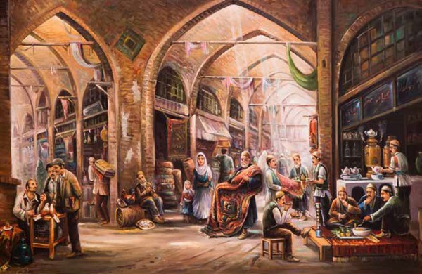 Painting of The Grand Bazaar